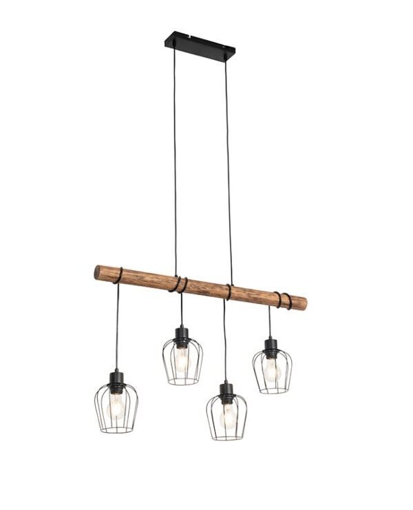 Rural hanging lamp black