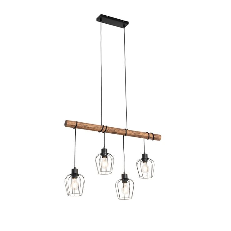 Rural hanging lamp black